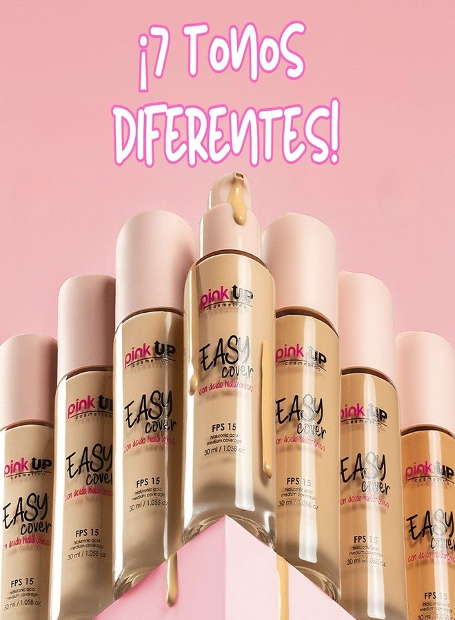 Pink Up | Easy Cover| Liquid Makeup | Medium coverage with SPF 15 | Water-based & alcohol-free | Makeup | Foundation | Lightweight texture | True Beige shade | Model PKEC400 - Image 5